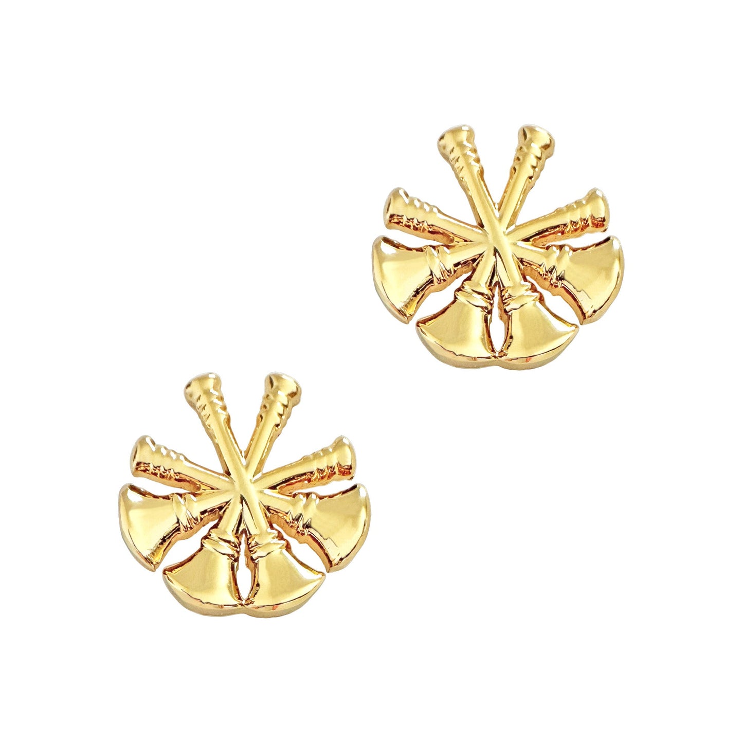 STA-BRITE® Deputy Chief 4 Bugles 2 Post (GOLD 3/4')