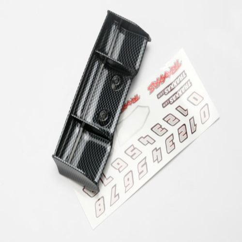 Traxxas 7122G Wing Exo-Carbon w/Decal Sheet E-Revo 1/16