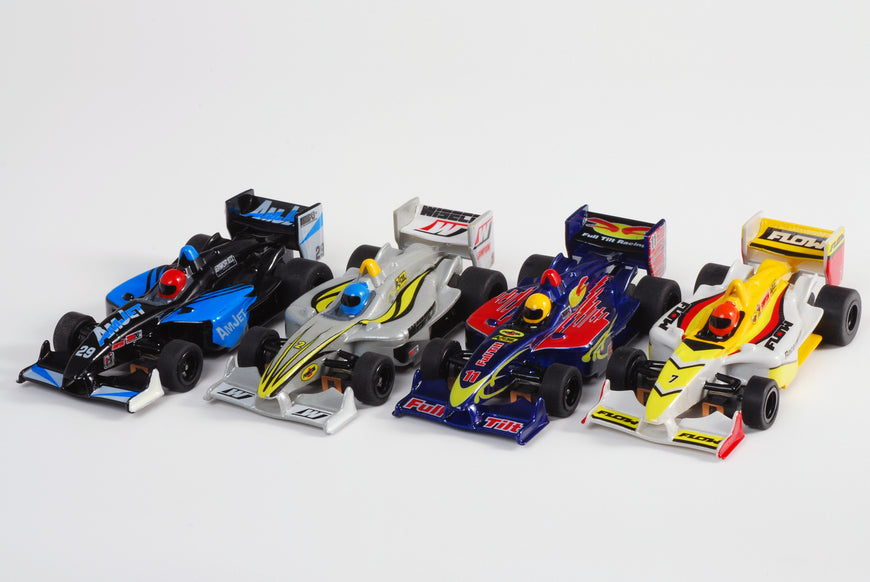 New AFX MegaG+ Super International Ho Slot Car Race Set Tri Power 21018 4 Lane