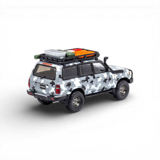 GCD Toyota Land Cruiser LC80 Digital Camouflage - Accessories Included 1:64