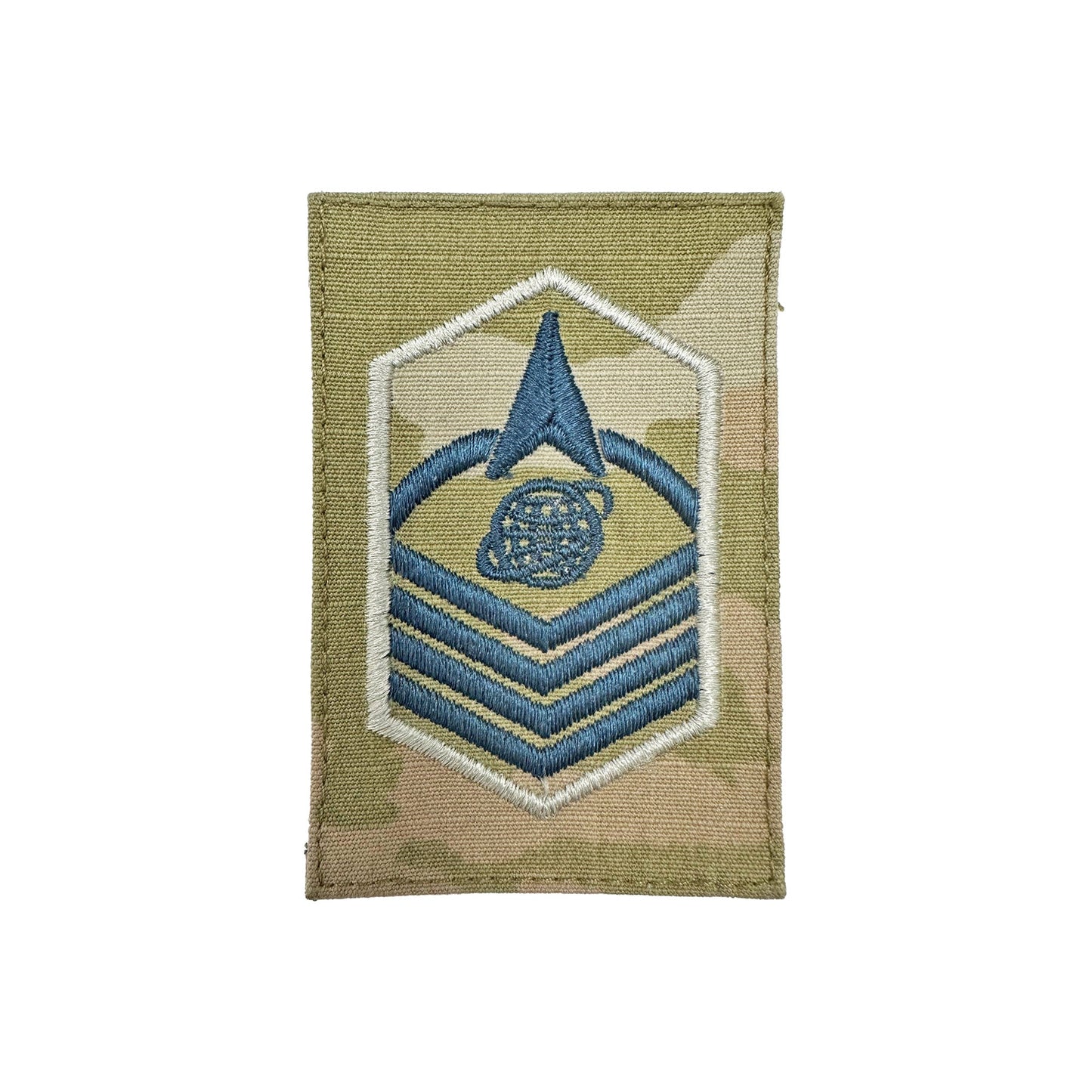Space Force Rank Master Sergeant Embroidered OCP with Hook (ea)