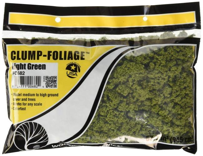 Woodland Scenics FC682 Clump Foliage Light Green Bag Train Scenery