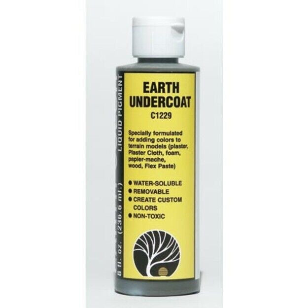 Woodland Scenics C1229 N/HO Earth Color Undercoat Earth 4 oz Train Scenery