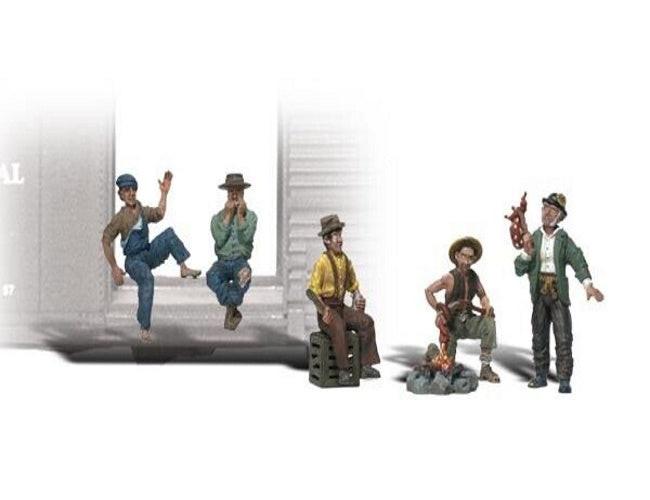 Woodland Scenics A2138 N Train Figures Hobos