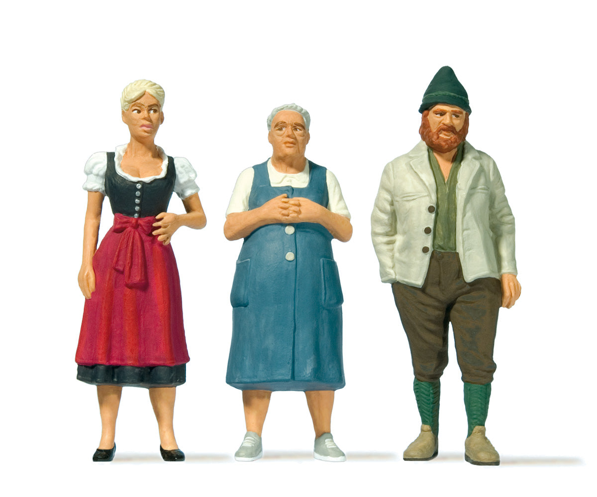 Preiser 44921 G Scale People in Bavarian Costume 3-Figure Set