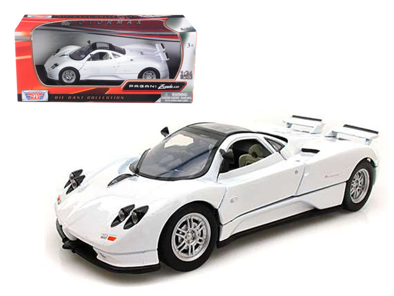 Pagani Zonda C12 White 1/24 Diecast Car Model by Motormax free shipping USA