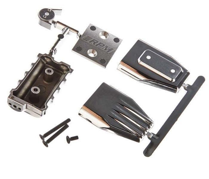 RPM 73413 Chrome Mock Intake / Blower Set for 1/8 1/10 Bodies