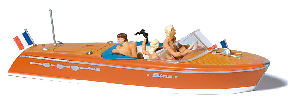 Preiser 10689 HO Scale Riva Ariston Motorboat with Crew Set 2