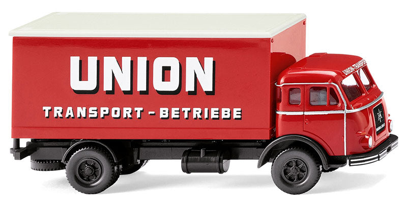 Wiking 042502 1/87 1955-61 Henschel Box Truck, Union Transport