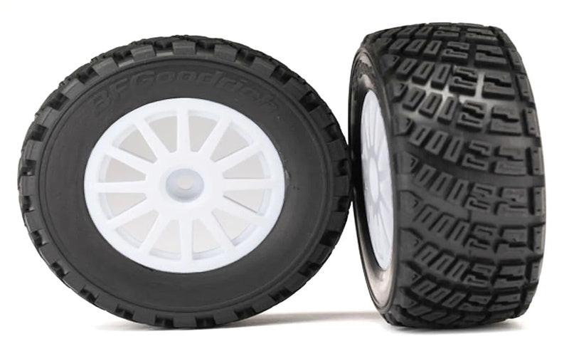 Traxxas TRA7473 BFGoodrich Rally Gravel Pattern S1 Tires, Wheels, White (2)