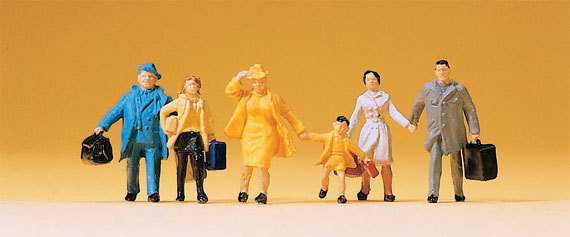 Preiser 14142 HO Scale Passengers Figure Set