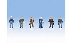 Walthers SceneMaster 949-6047 HO Construction Workers pkg(6) Set 2
