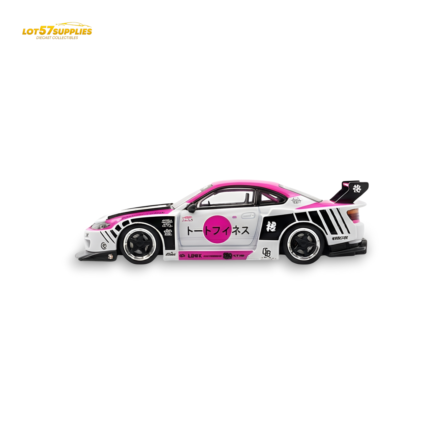 TPC Silvia S15 LBWK Pink - White 1:64