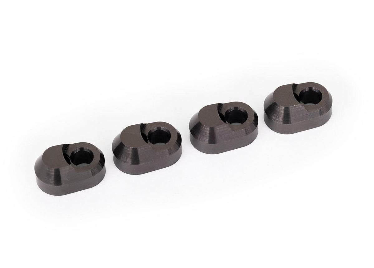 Traxxas 7743-GRAY Gray Aluminum Suspension Pin Retainers (4)