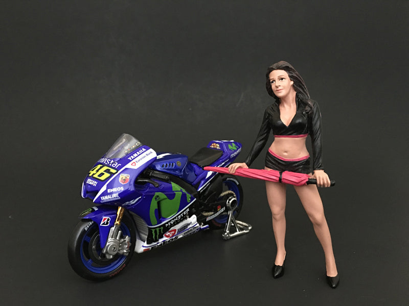 Umbrella Girl I Figure For 1:18 Scale Models by American Diorama free shipping USA