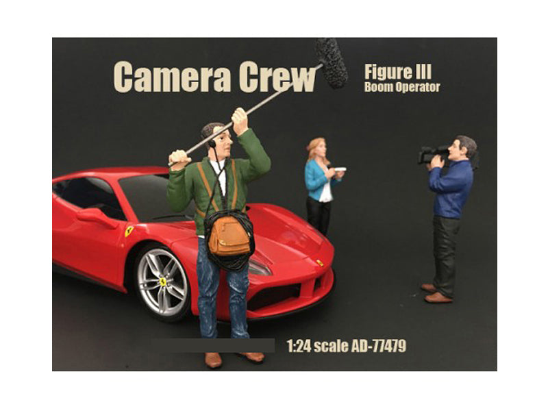Camera Crew Figure III "Boom Operator" For 1:24 Scale Models by American Diorama free shipping USA