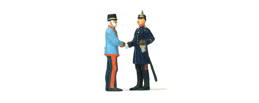 Preiser 29085 HO Kaiser Wilhelm II & Franz Joseph Figures