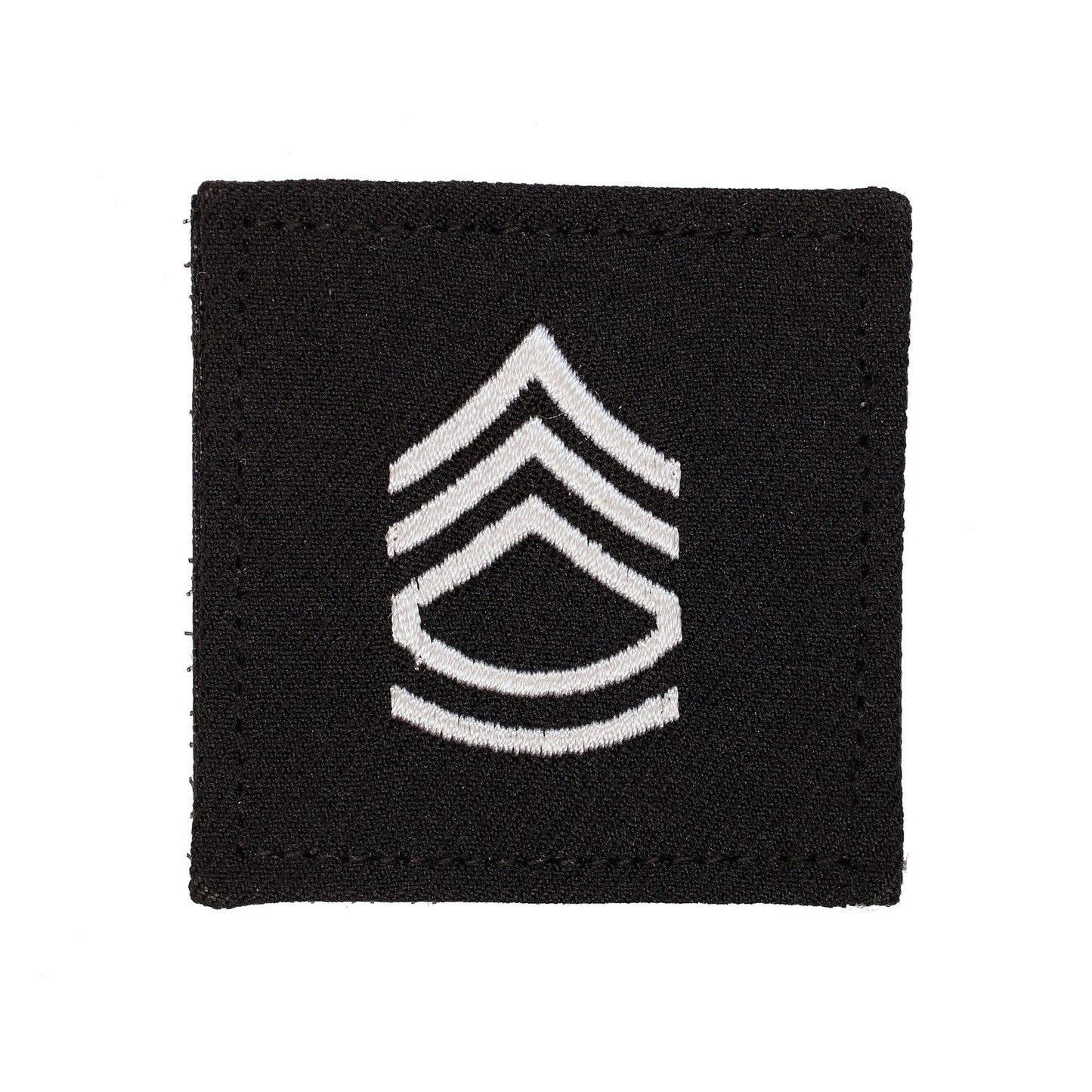 U.S. Army SGT 1st Class 2x2 Black with Hook Fastener