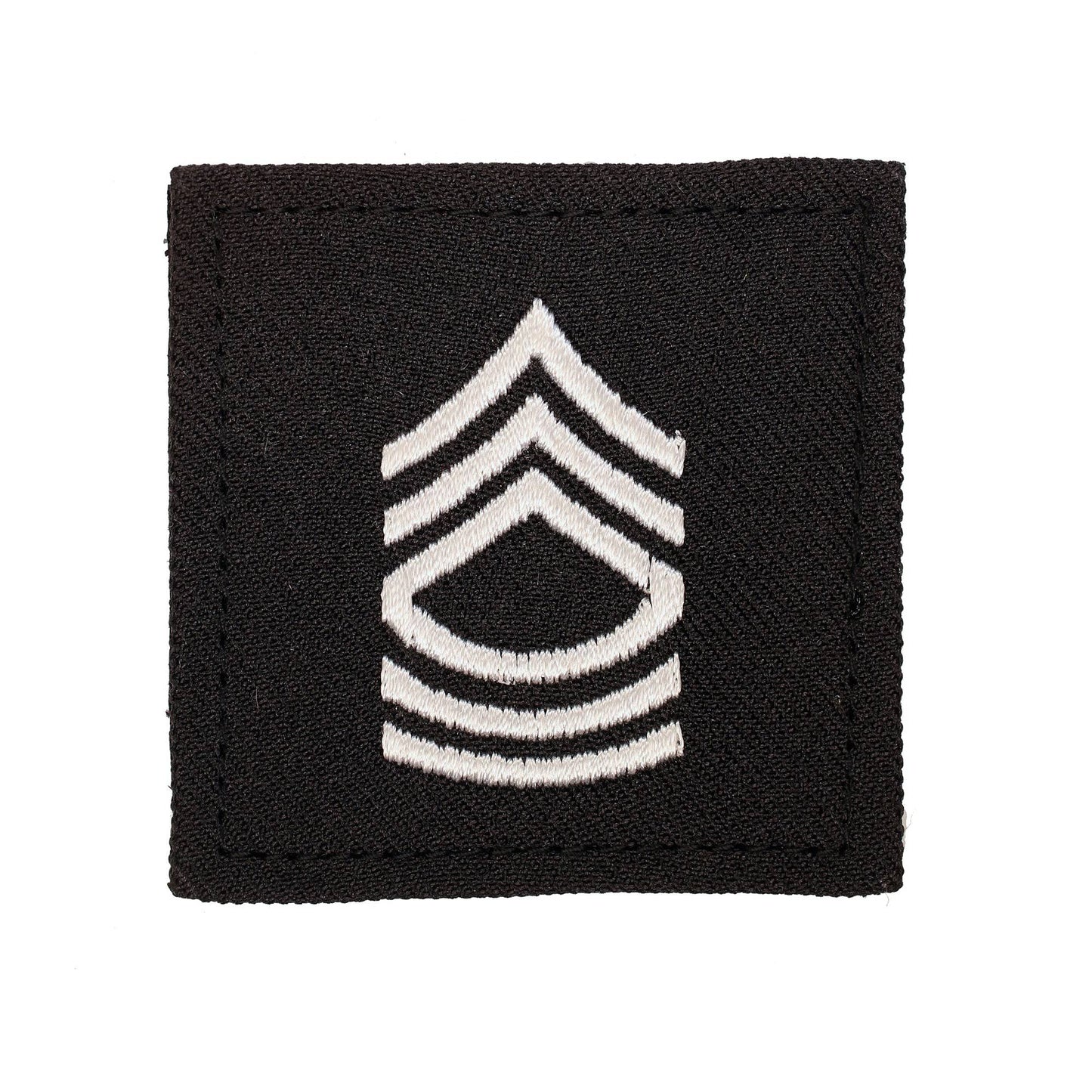 U.S. Army Master SGT 2x2 Black with Hook Fastener