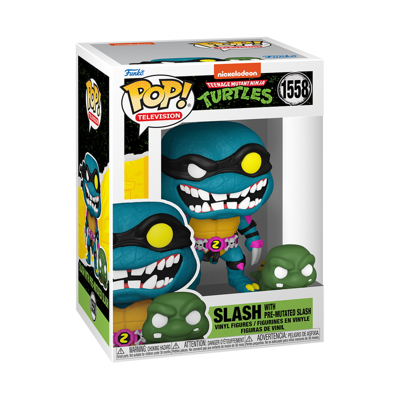 POP! & Buddy: TMNT S4 – Slash & Pre-mutated, turtle Slash