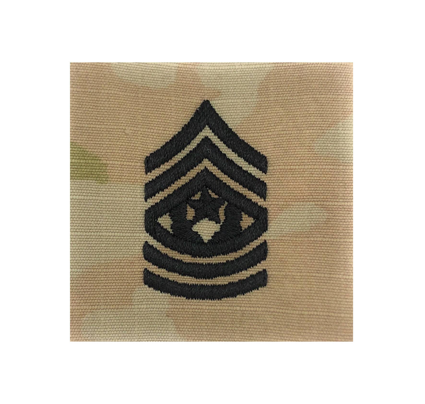 U.S. Army E9 Command Sergeant Major OCP 2x2 Sew-On Rank (For Shirt, Jacket, Coat)