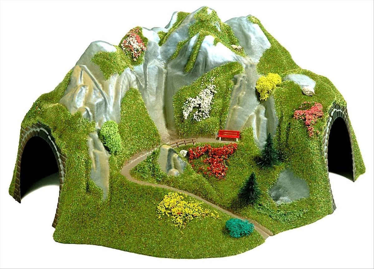 Busch 3026 HO Scale Curved Corner Tunnel with Rocks