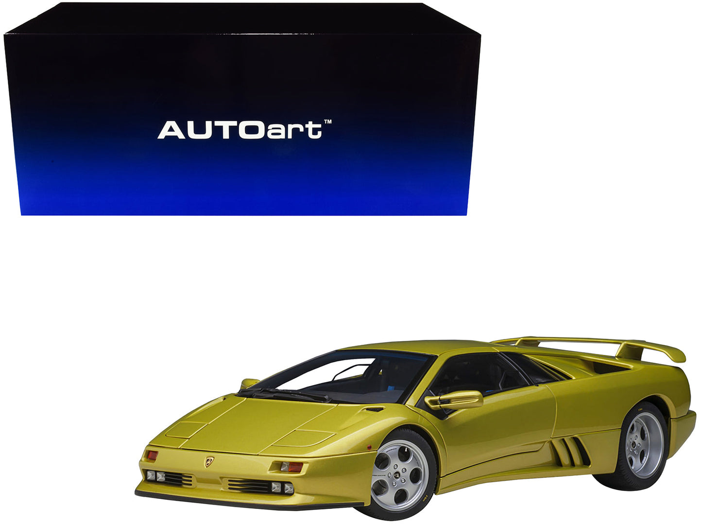 Lamborghini Diablo SE30 Giallo Spyder Yellow Metallic 1/18 Model Car by Autoart free shipping USA