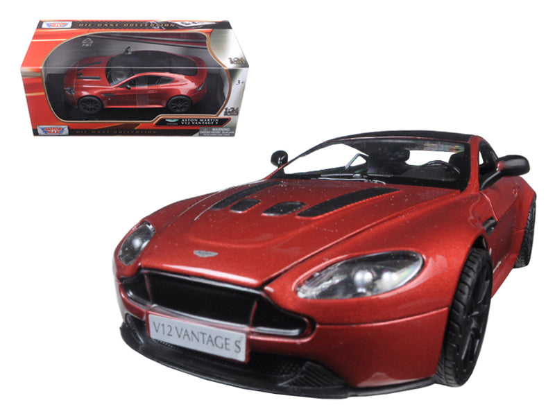 Aston Martin Vantage S V12 Red 1/24 Diecast Model Car by Motormax free shipping USA