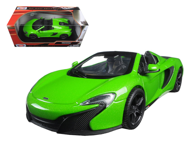 McLaren 650S Spider Green 1/24 Diecast Model Car by Motormax free shipping USA