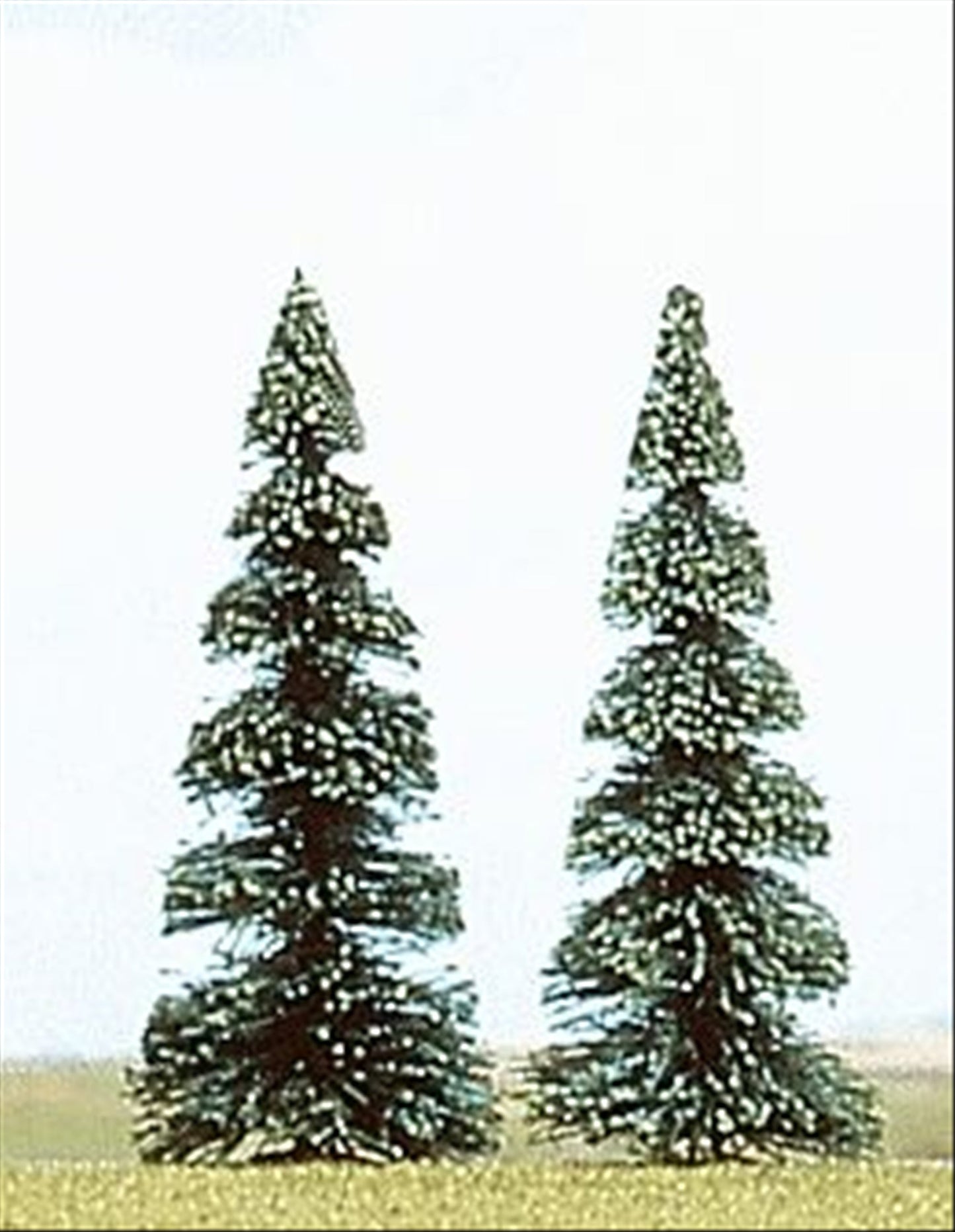 Busch 6105 HO Scale Pine Trees, 4-5/16in/11cm pkg(2)