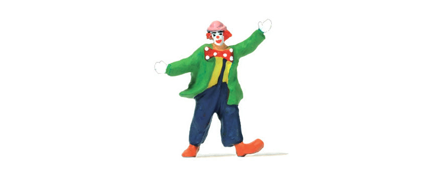 Preiser 29086 HO Scale Clown with Bowtie Figure