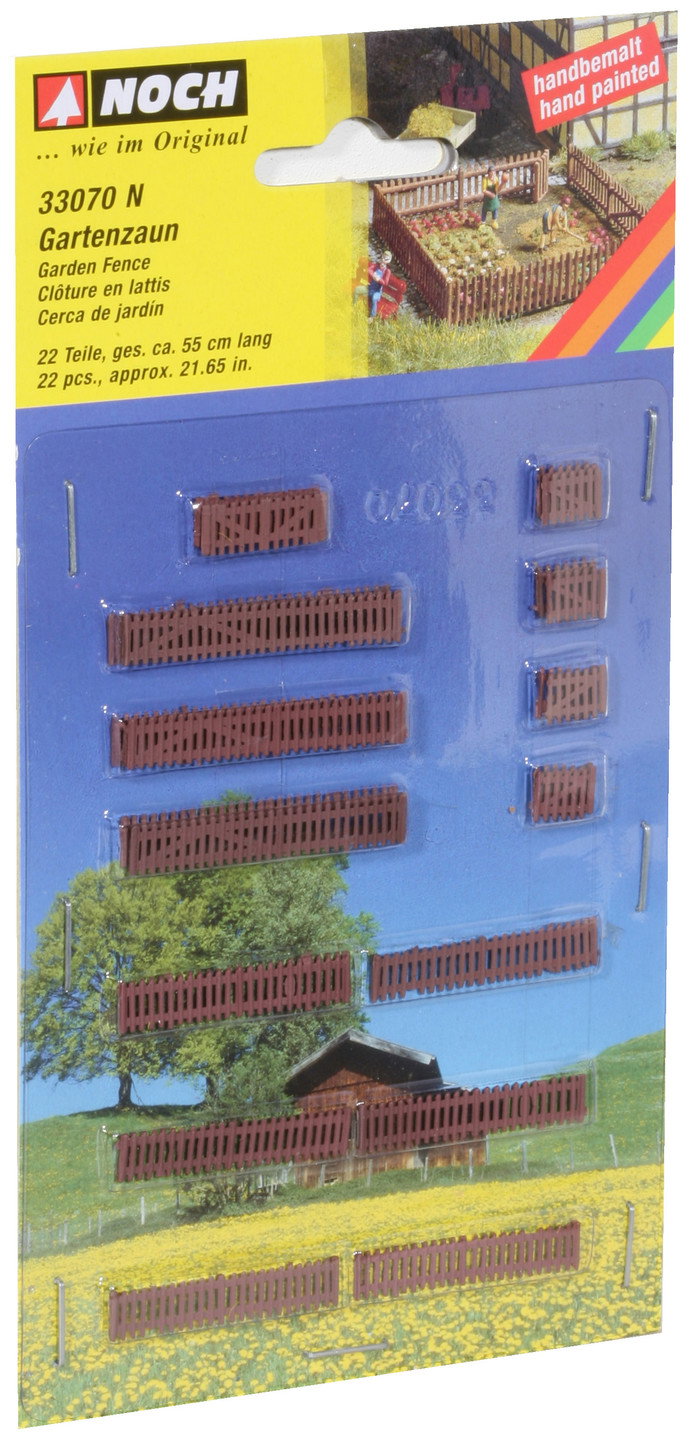 Noch 33070 N Scale Garden Fence, 21 in. Long
