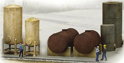 Walthers Cornerstone 3197 HO Industrial Tanks Detail Set Kit