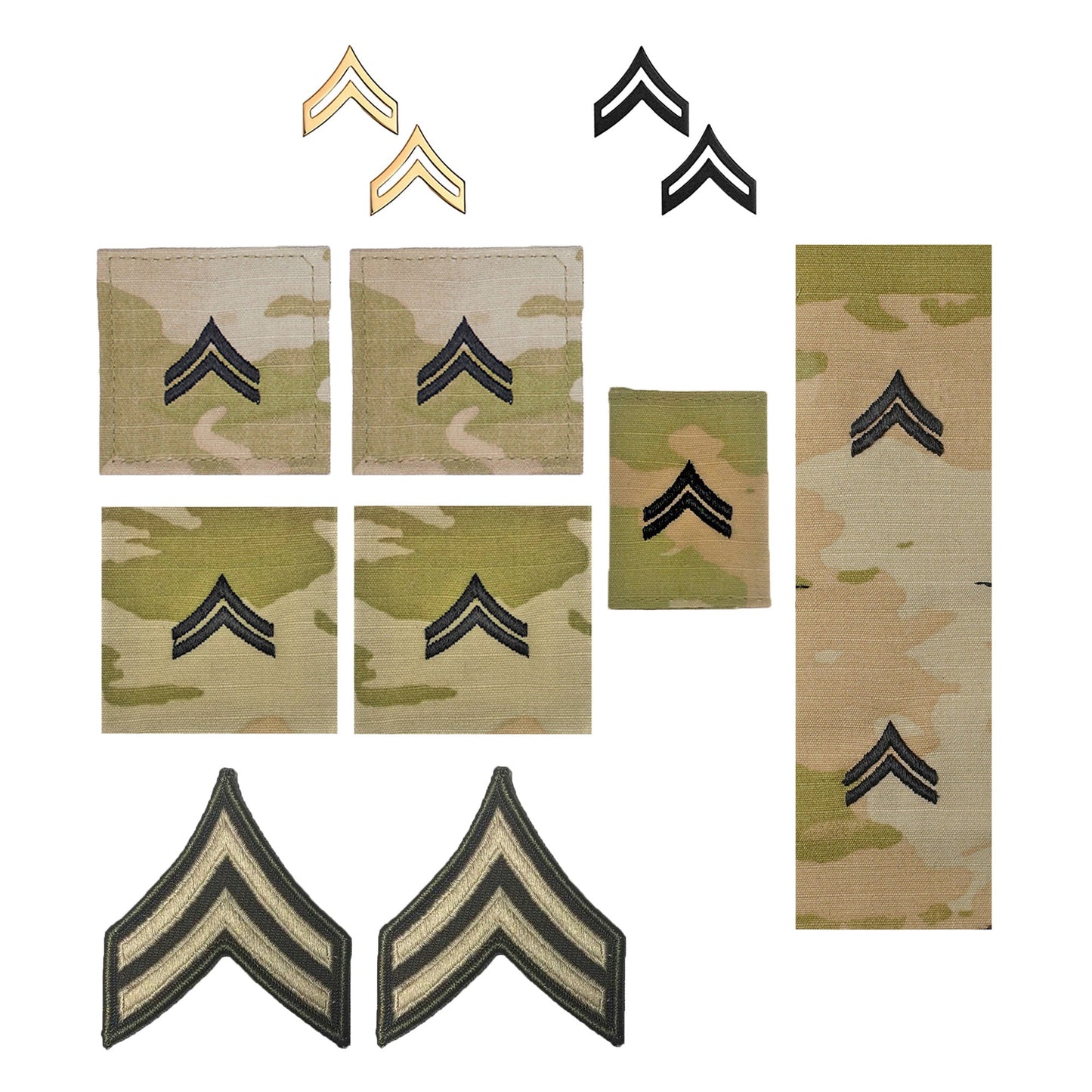 U.S. Army (E4) Corporal AGSU Rank Bundle (Female)