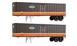 Walthers SceneMaster 949-2601 HO 40' Flexi-Van Illinois Central