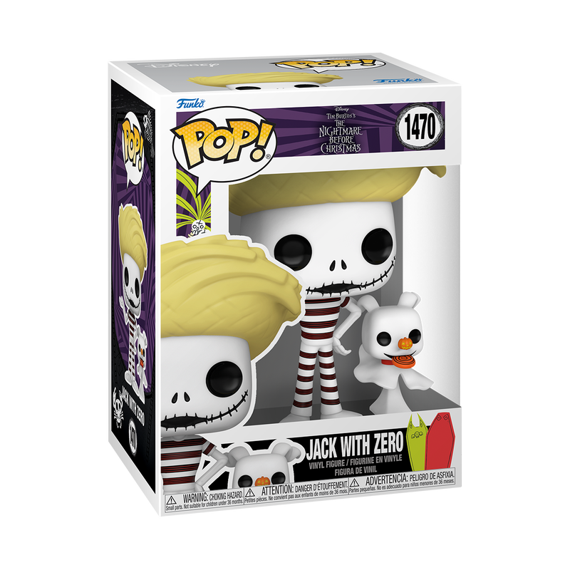 Pop! Disney: Jack Skellington with Zero at the Beach