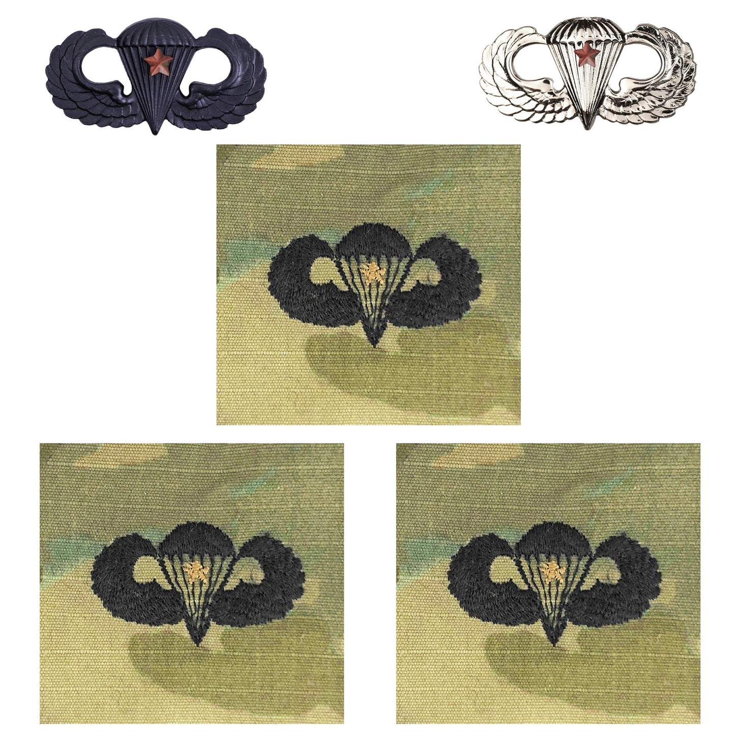 U.S. Army Combat Jump Wings (1AWD) Badge Bundle