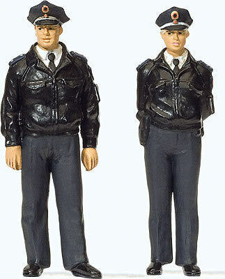 Preiser 44909 G Scale Emergency Post-War German Police w/Blue Uniform