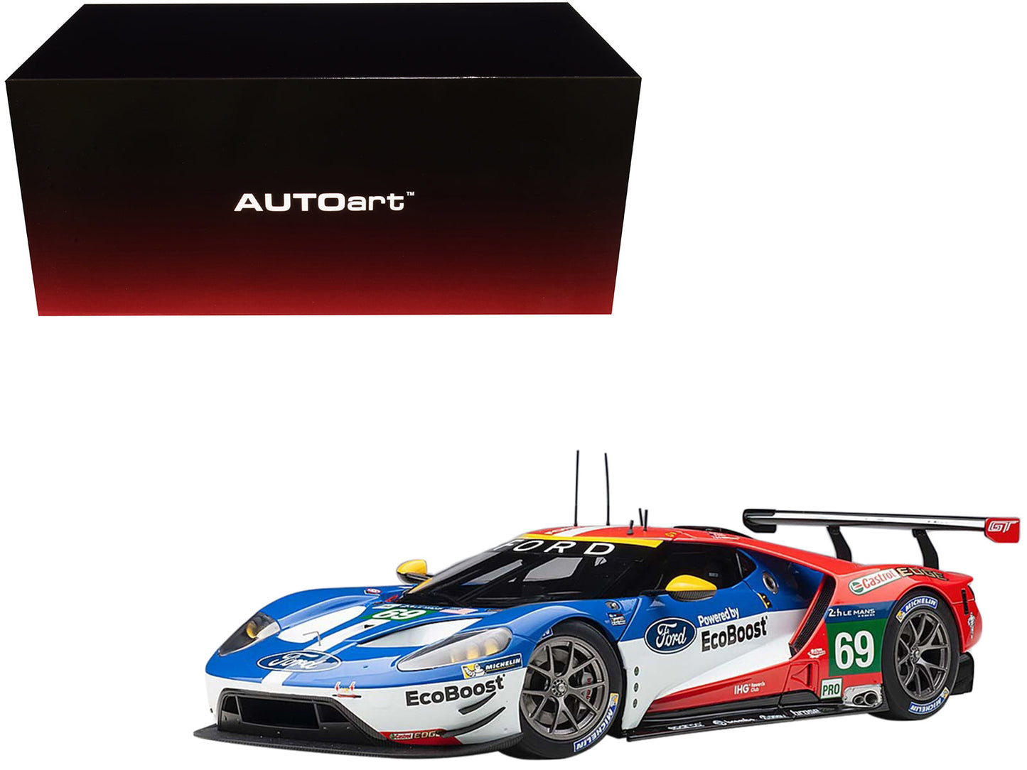 Ford GT #69 Ryan Briscoe - Richard Westbrook - Scott Dixon "Ford Chip Ganassi Team USA" 24H Le Mans (2016) 1/18 Model Car by Autoart free shipping USA