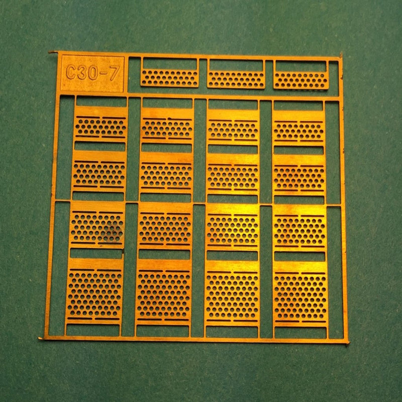 A-Line 29245 Brass Diesel Steps, Railpower Shells C30-7 HO Scale
