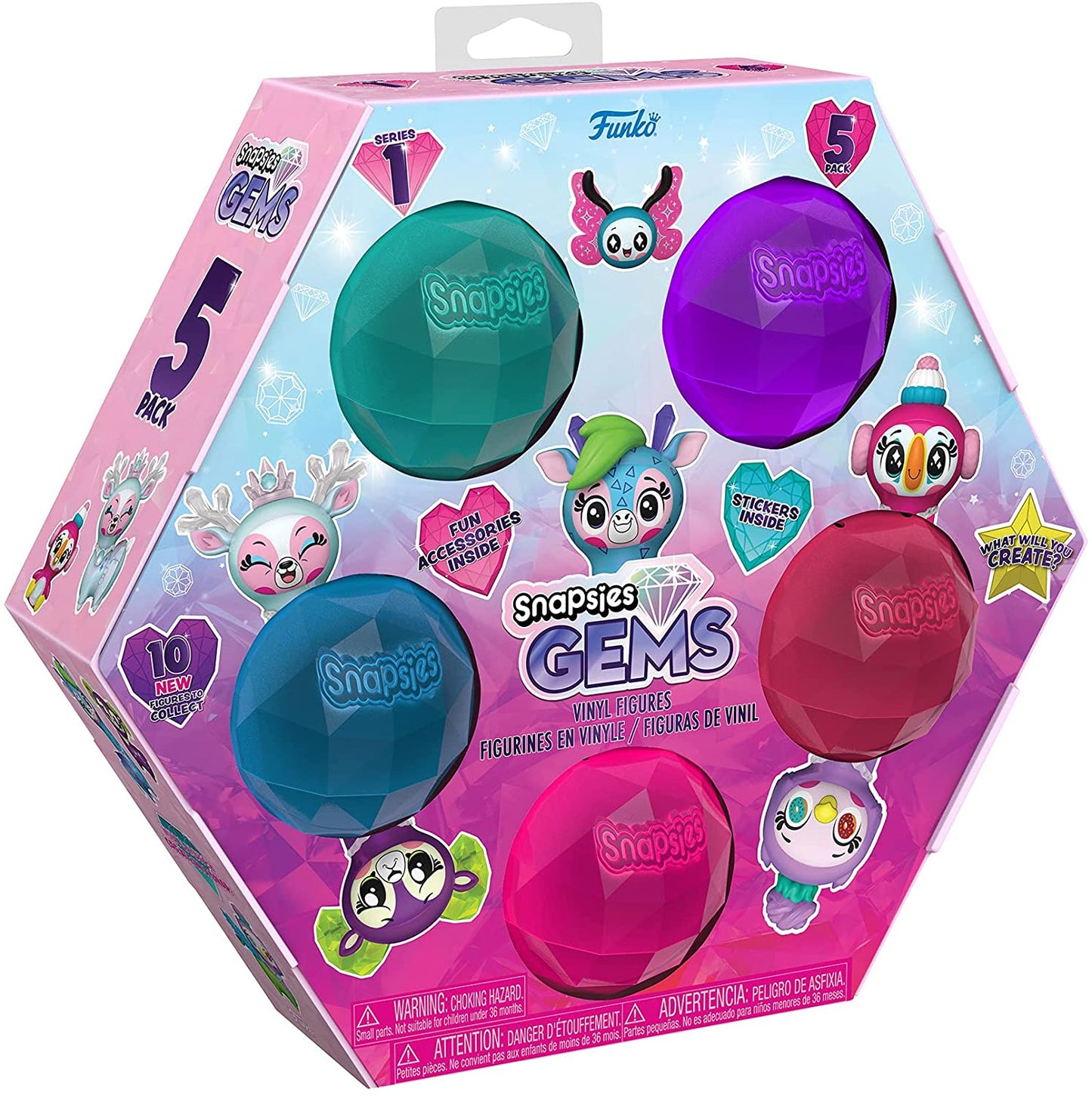 Snapsies: Gems Holiday Mini-Figure 5-Pack