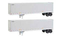 Walthers SceneMaster 949-2212 HO 45' Stoughton Trailer 2-Pack UPS