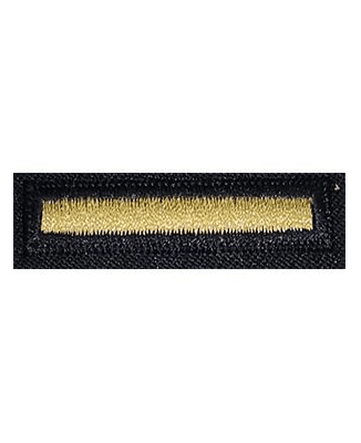 US Army Gold on Blue Male Overseas Bar