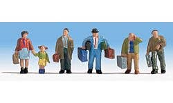 Walthers SceneMaster 949-6060 HO Travelers with Luggage pkg(5)