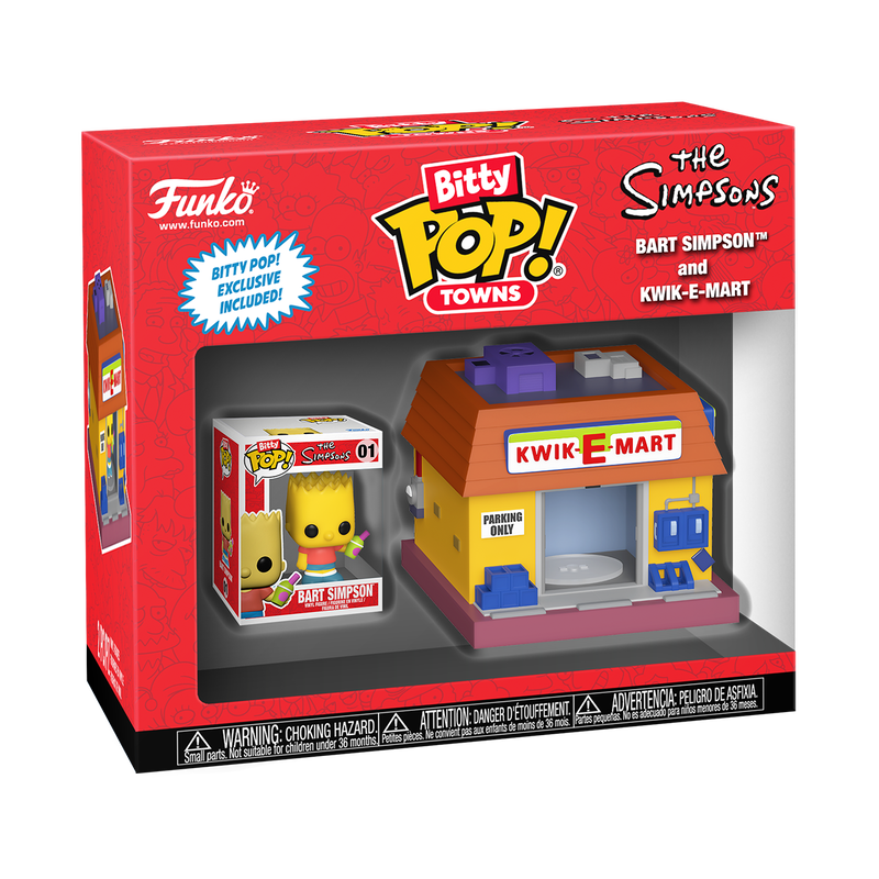 BITTY POP! TOWNS BART SIMPSON AND KWIK-E-MART