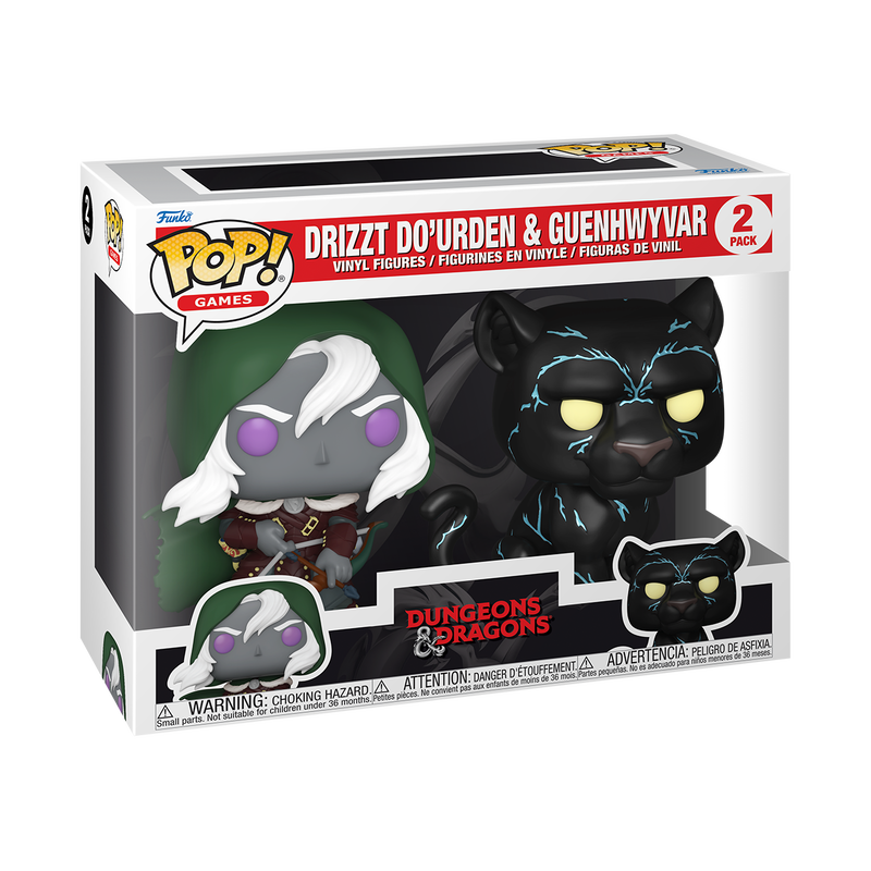 (PRE-ORDER) POP! Games: D&D S2- Drizzt & Guenhwyvar 2PK