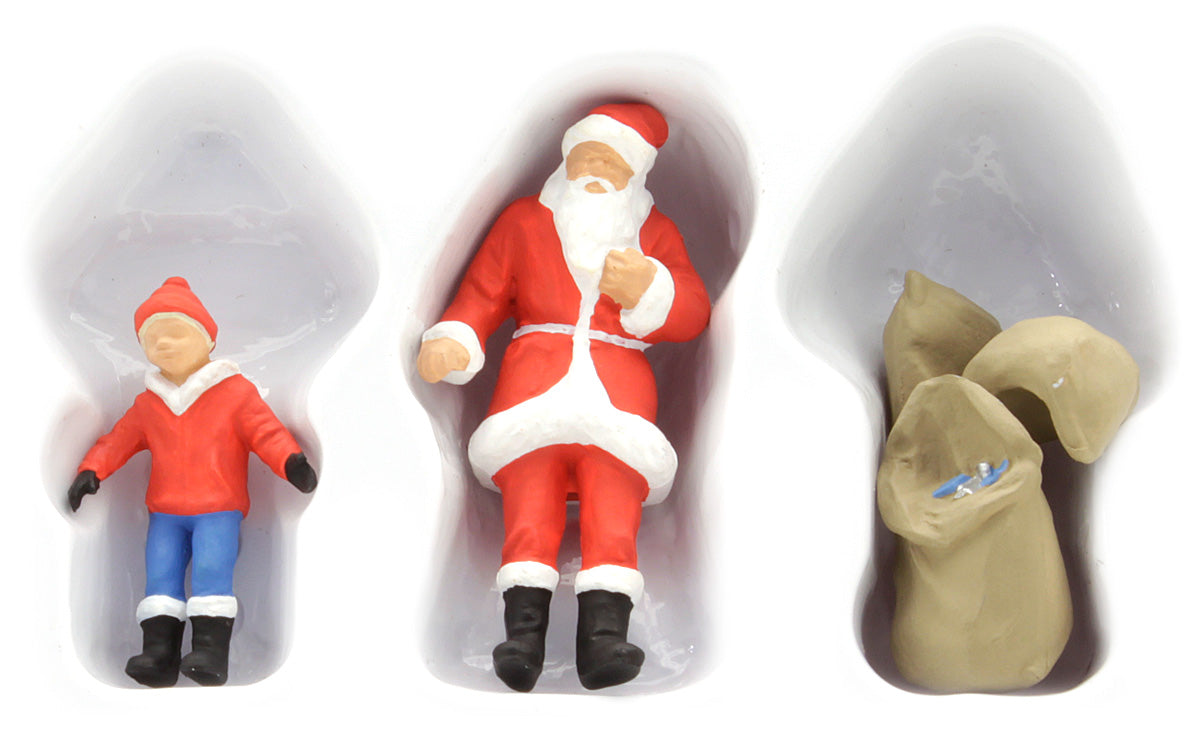 Preiser 65335 O Scale Santa Claus & Child Figure Set