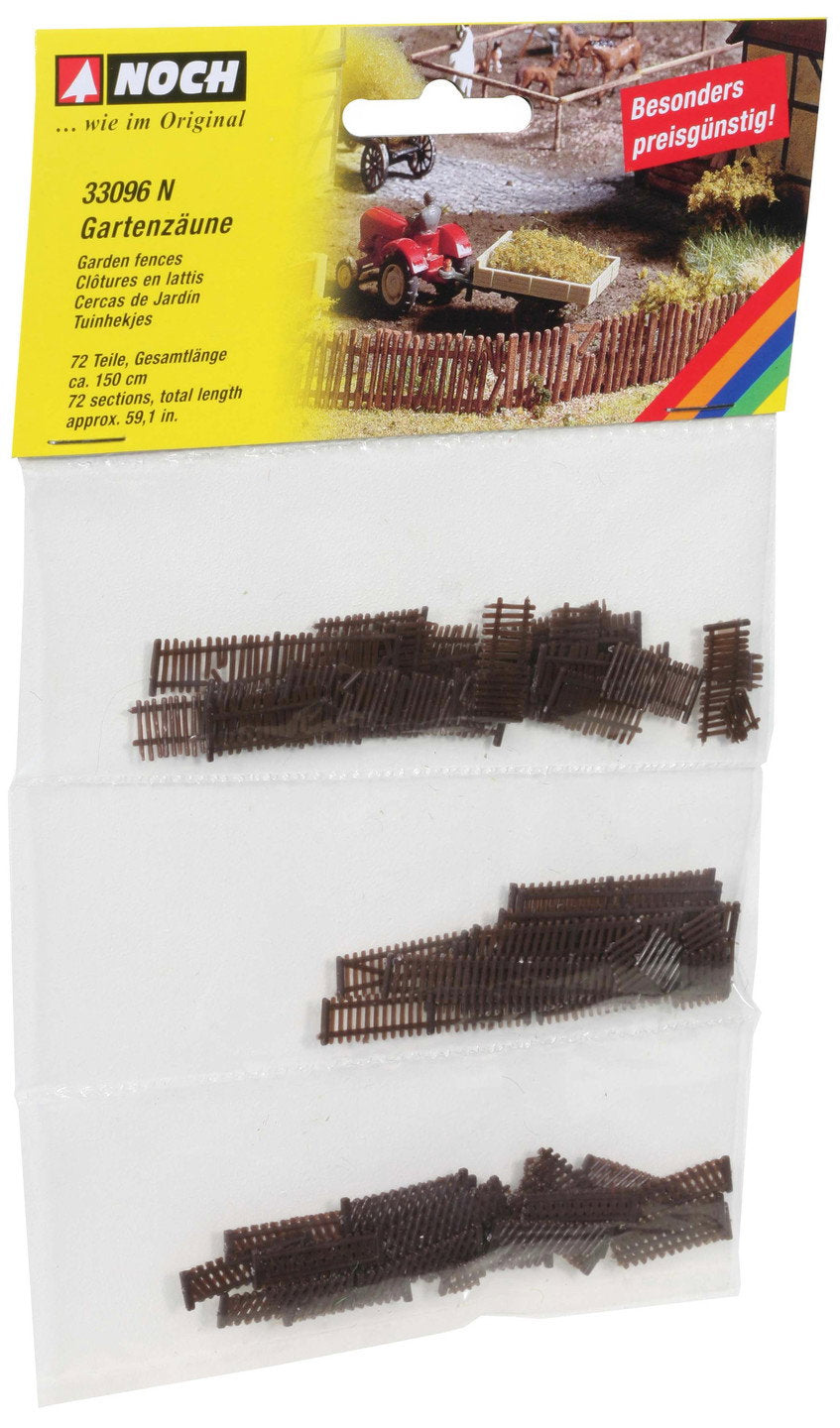 Noch 33096 N Scale Garden Fences, 72 Sections, 150 cm