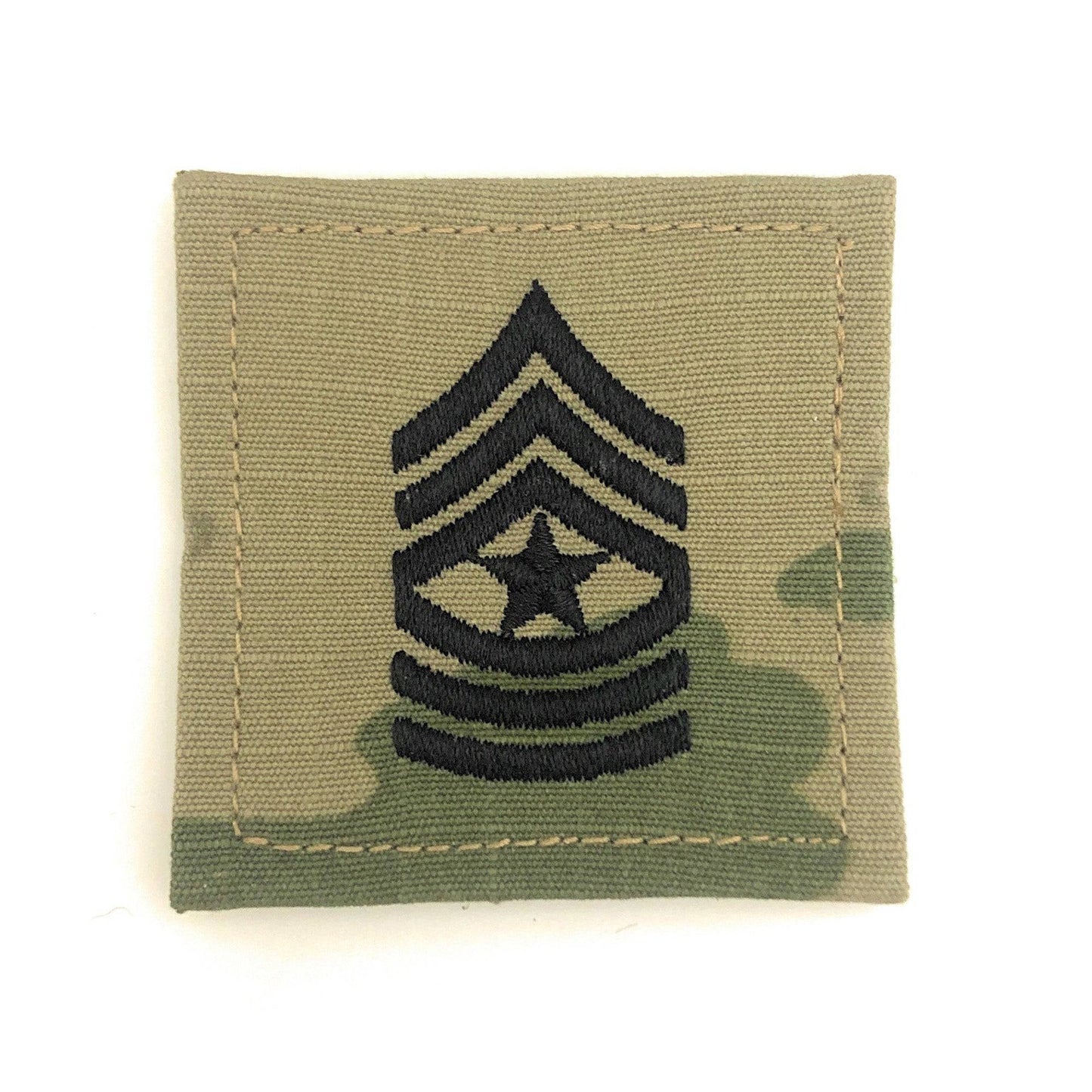 U.S. Army E9 Sergeant Major OCP Rank With Hook Fastener