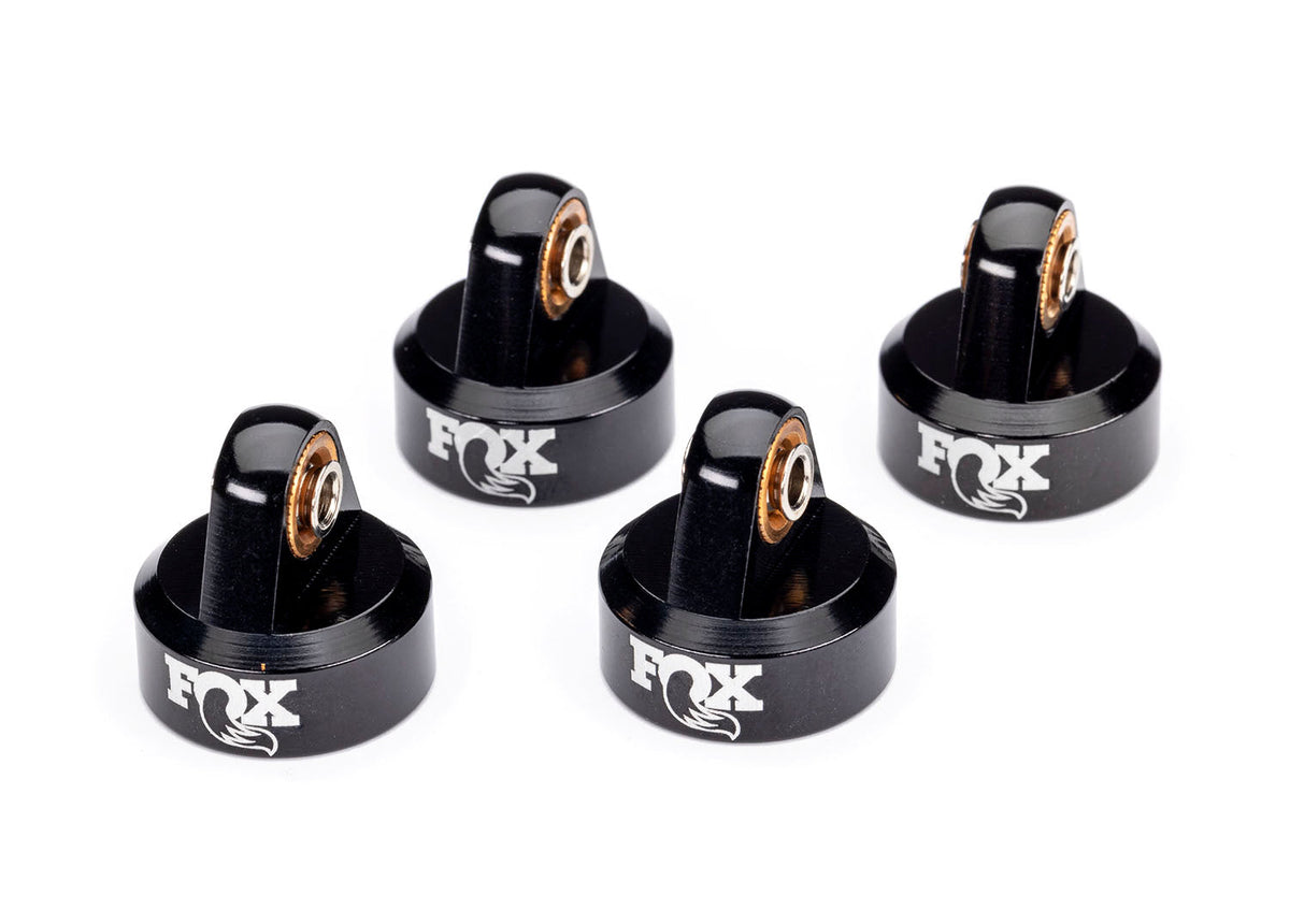 Traxxas 8456 Black Aluminum Fox Shock Caps